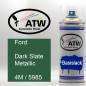 Preview: Ford, Dark Slate Metallic, 4M / 5985: 400ml Sprühdose, von ATW Autoteile West.